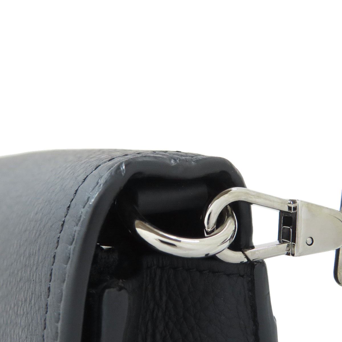 BURBERRY Shoulder Bag leather black logo