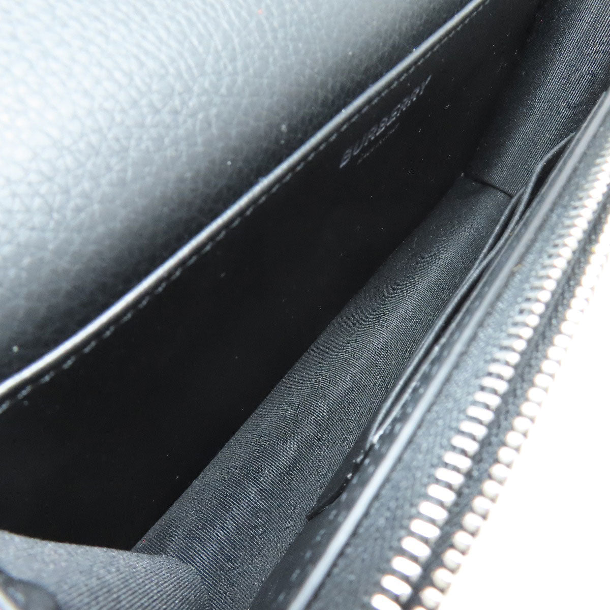 BURBERRY Shoulder Bag leather black logo