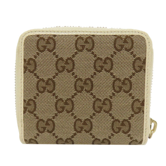 GUCCI Bifold Wallet 346056 canvas Brown Outlet GG