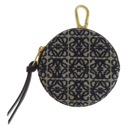 LOEWE Accessory pouch canvas Navy Cookie Charm Pouch Anagram