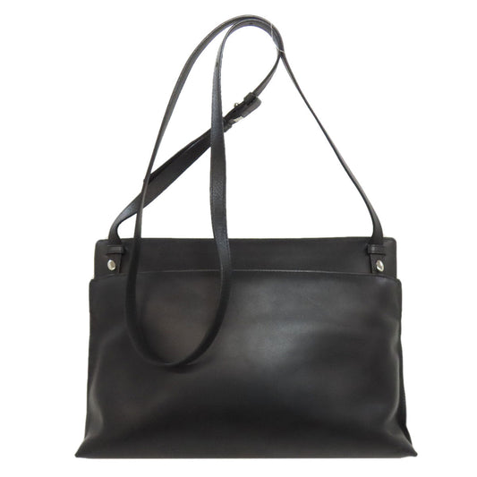 LOEWE Shoulder Bag leather black anagram