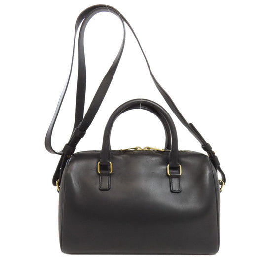 SAINT LAURENT Handbag leather black Baby duffel 2WAY