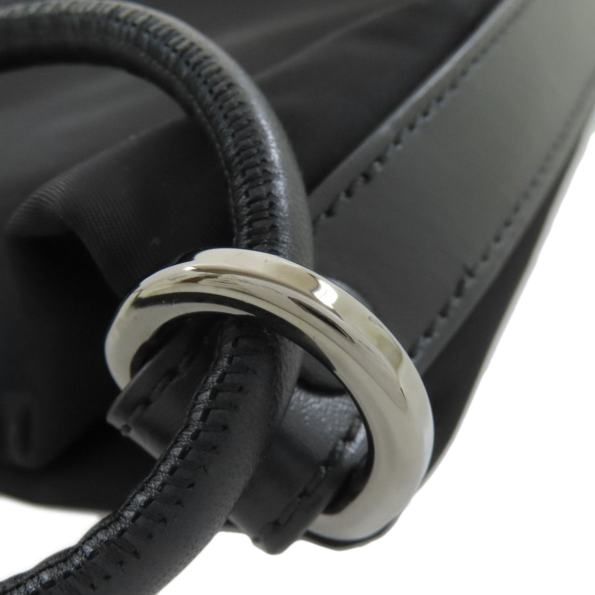 Christian Louboutin Backpack Nylon black logo knapsack