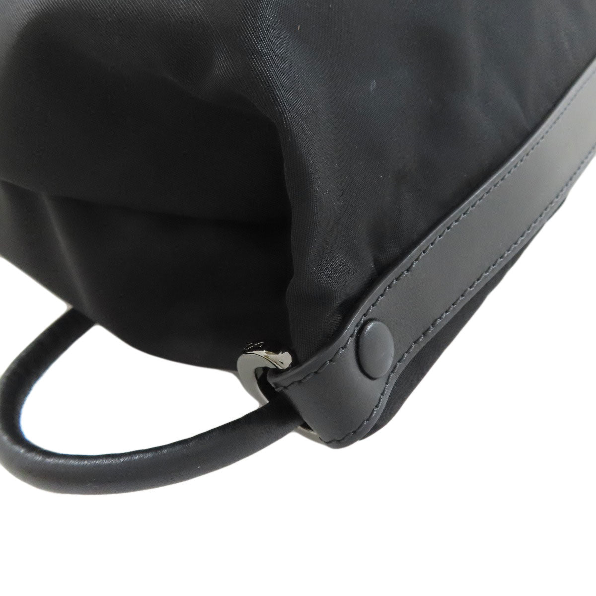 Christian Louboutin Backpack Nylon black logo knapsack