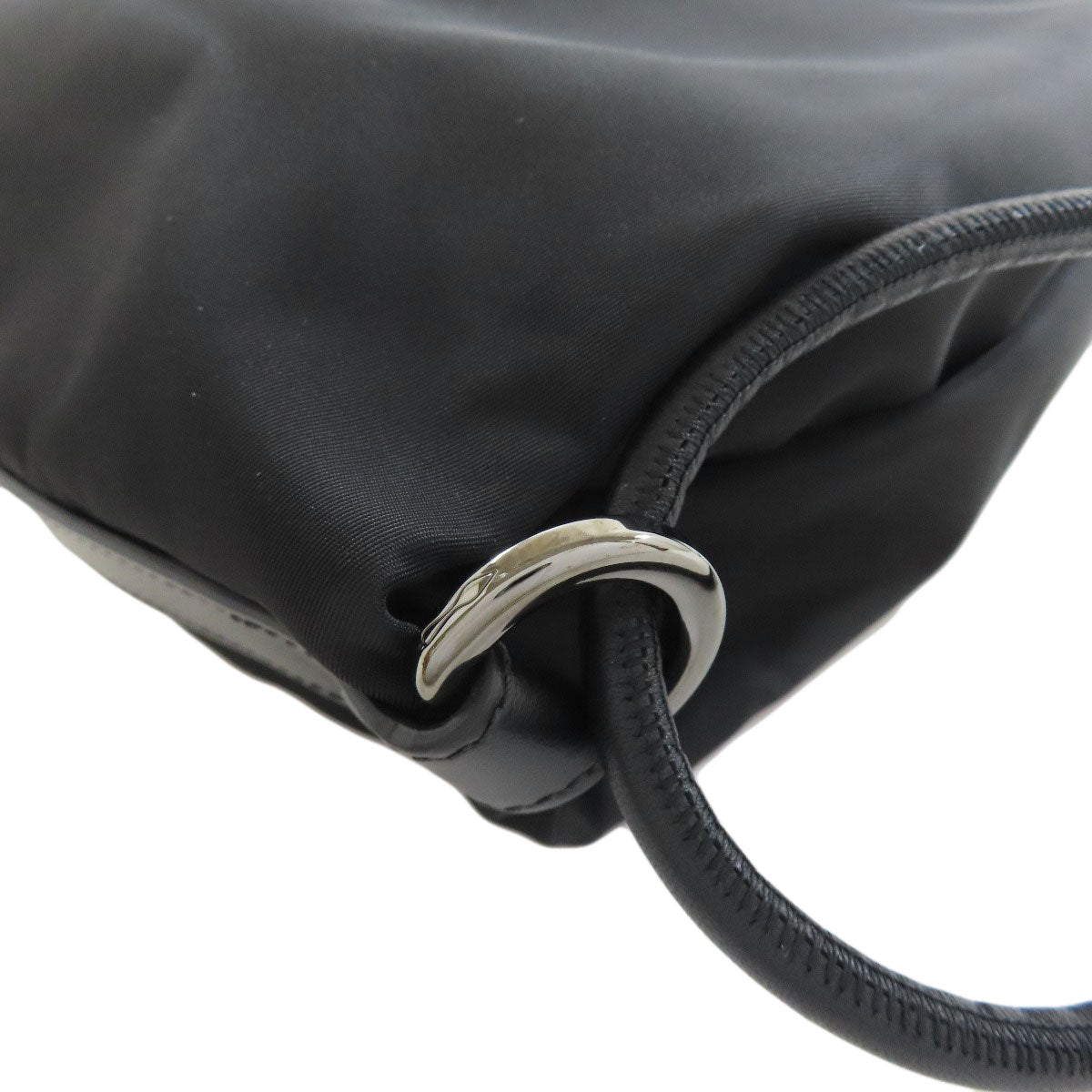 Christian Louboutin Backpack Nylon black logo knapsack