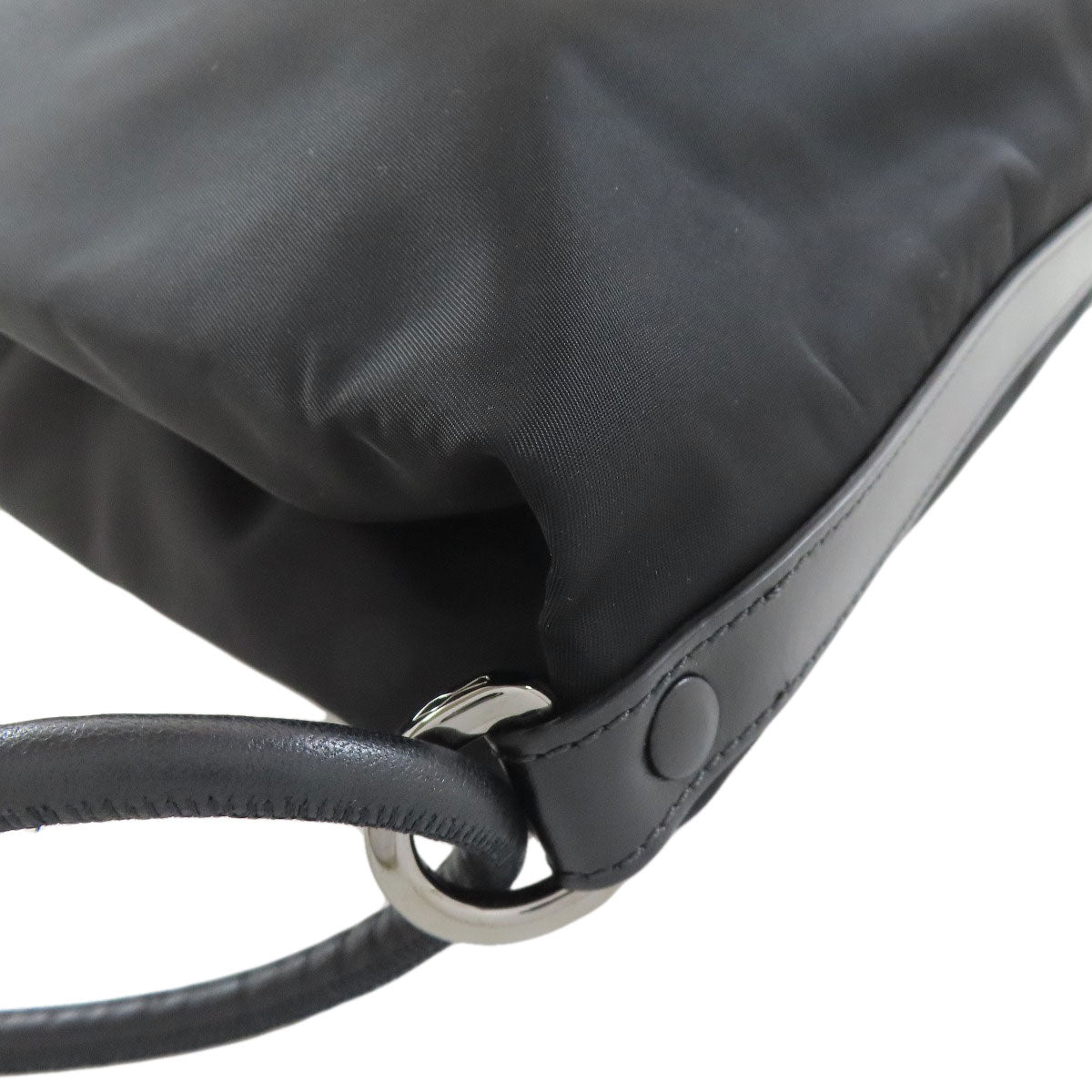 Christian Louboutin Backpack Nylon black logo knapsack