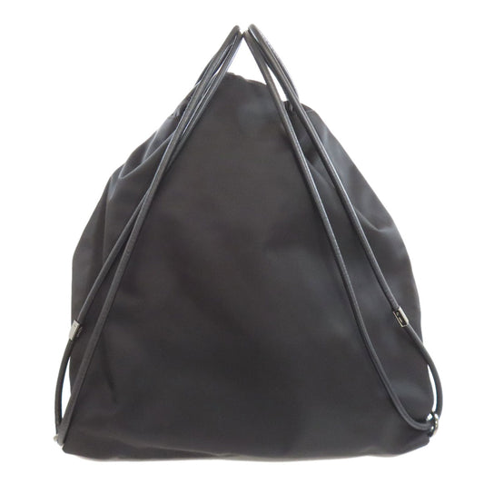 Christian Louboutin Backpack Nylon black logo knapsack