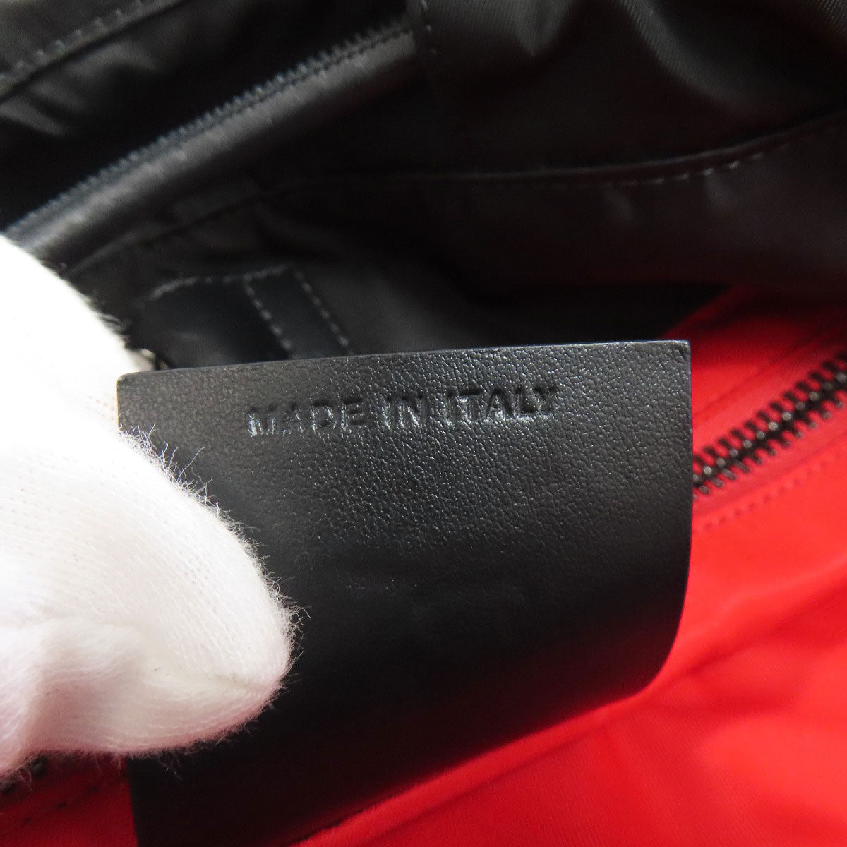 Christian Louboutin Backpack Nylon black logo knapsack