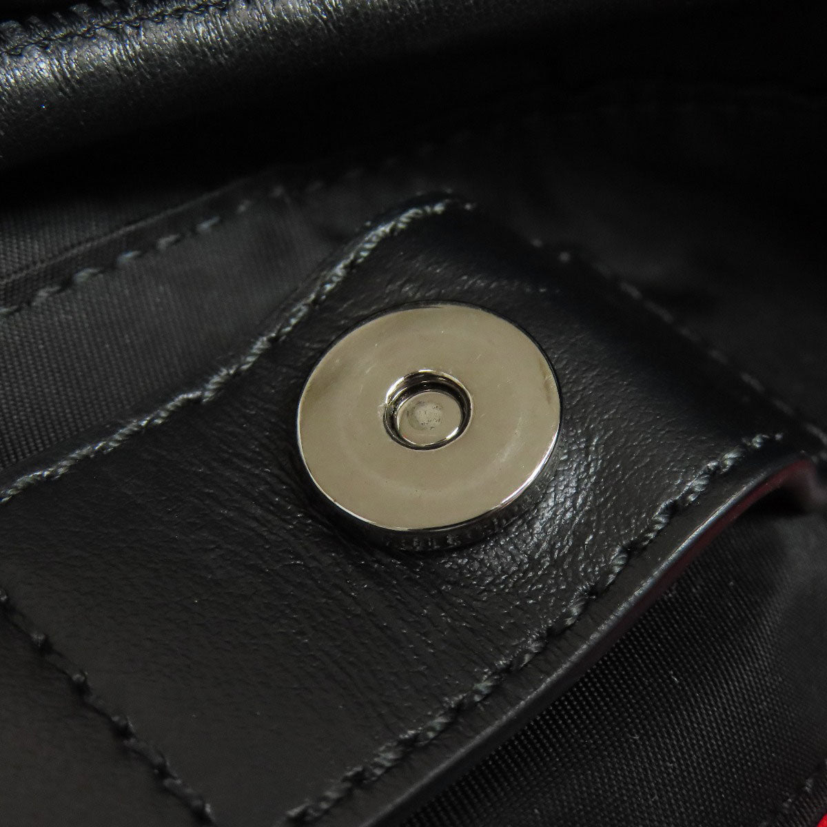 Christian Louboutin Backpack Nylon black logo knapsack