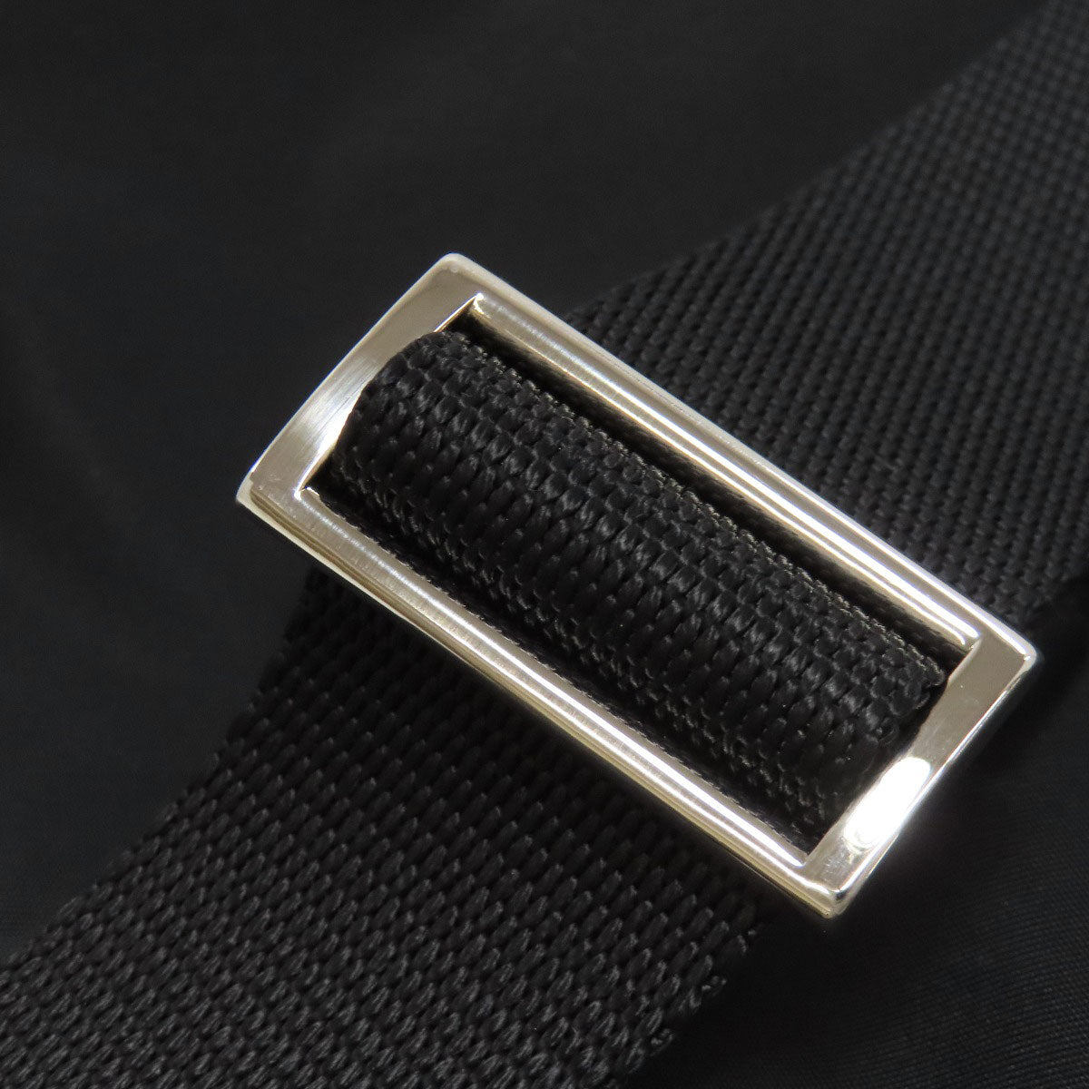 PRADA Shoulder Bag Nylon black logoMetal