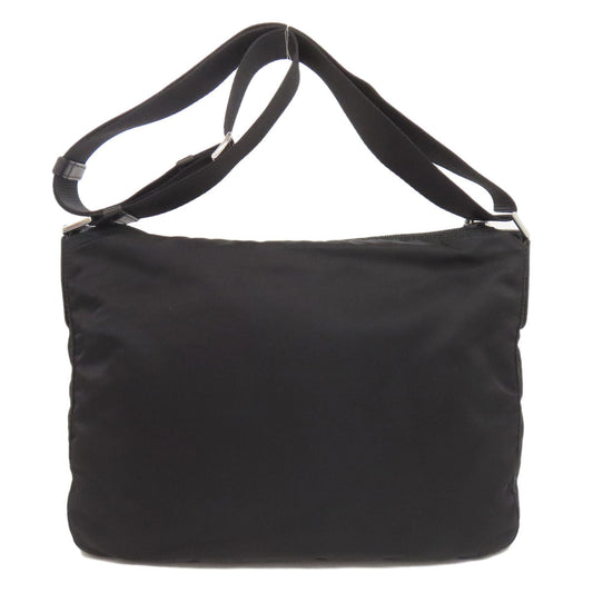 PRADA Shoulder Bag Nylon black logoMetal