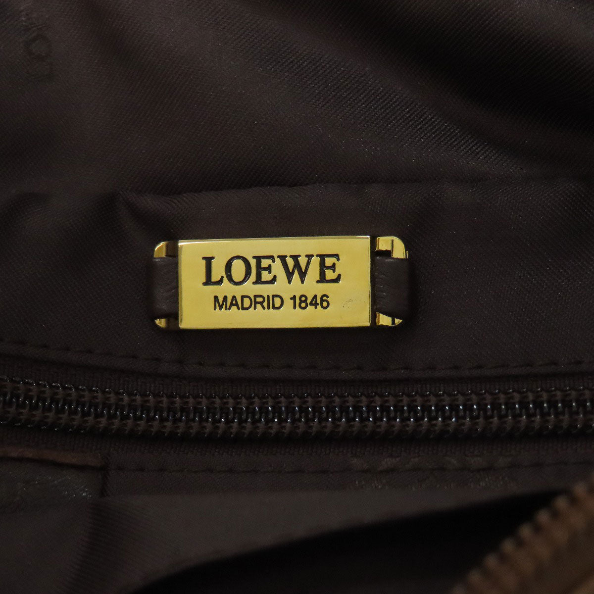 LOEWE Handbag lambskin Brown anagram