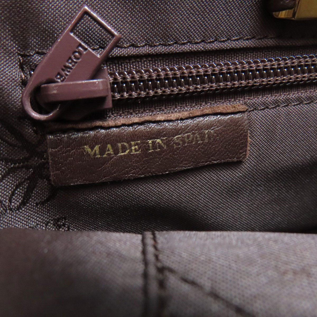 LOEWE Handbag lambskin Brown anagram