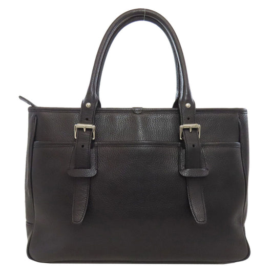 BURBERRY Tote Bag leather black logo