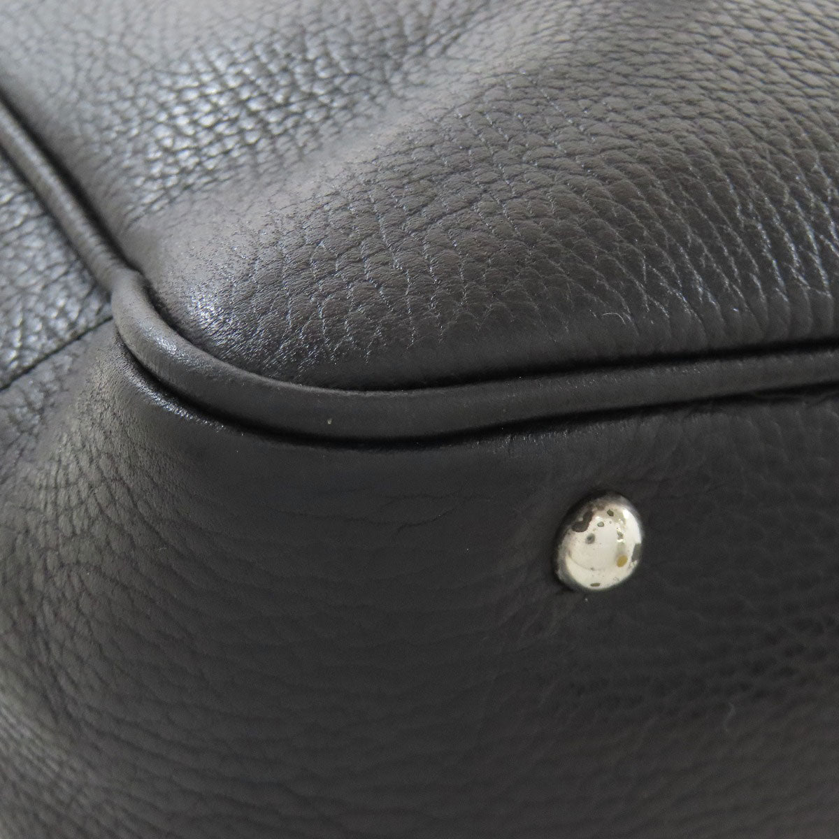 BURBERRY Tote Bag leather black logo