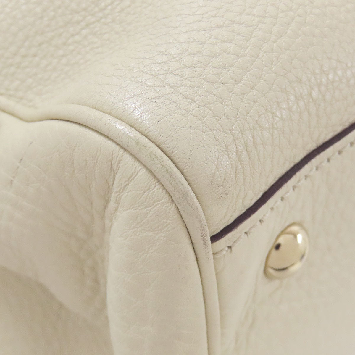 GUCCI Handbag 323660 Calfskin white Bamboo 2WAY