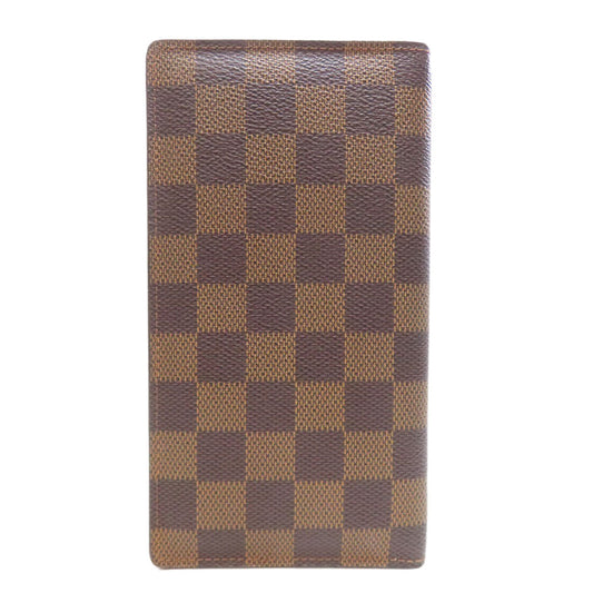 LOUIS VUITTON Bifold Wallet N61823 Damier canvas Brown Porto Valur Cult Credit