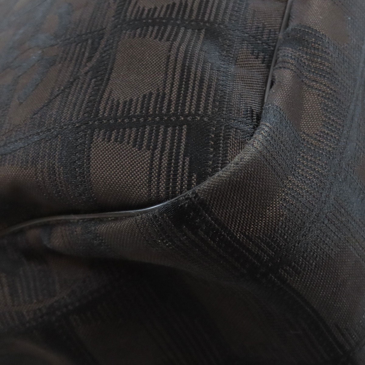 CHANEL Shoulder Bag Nylon jacquard Brown New travel line