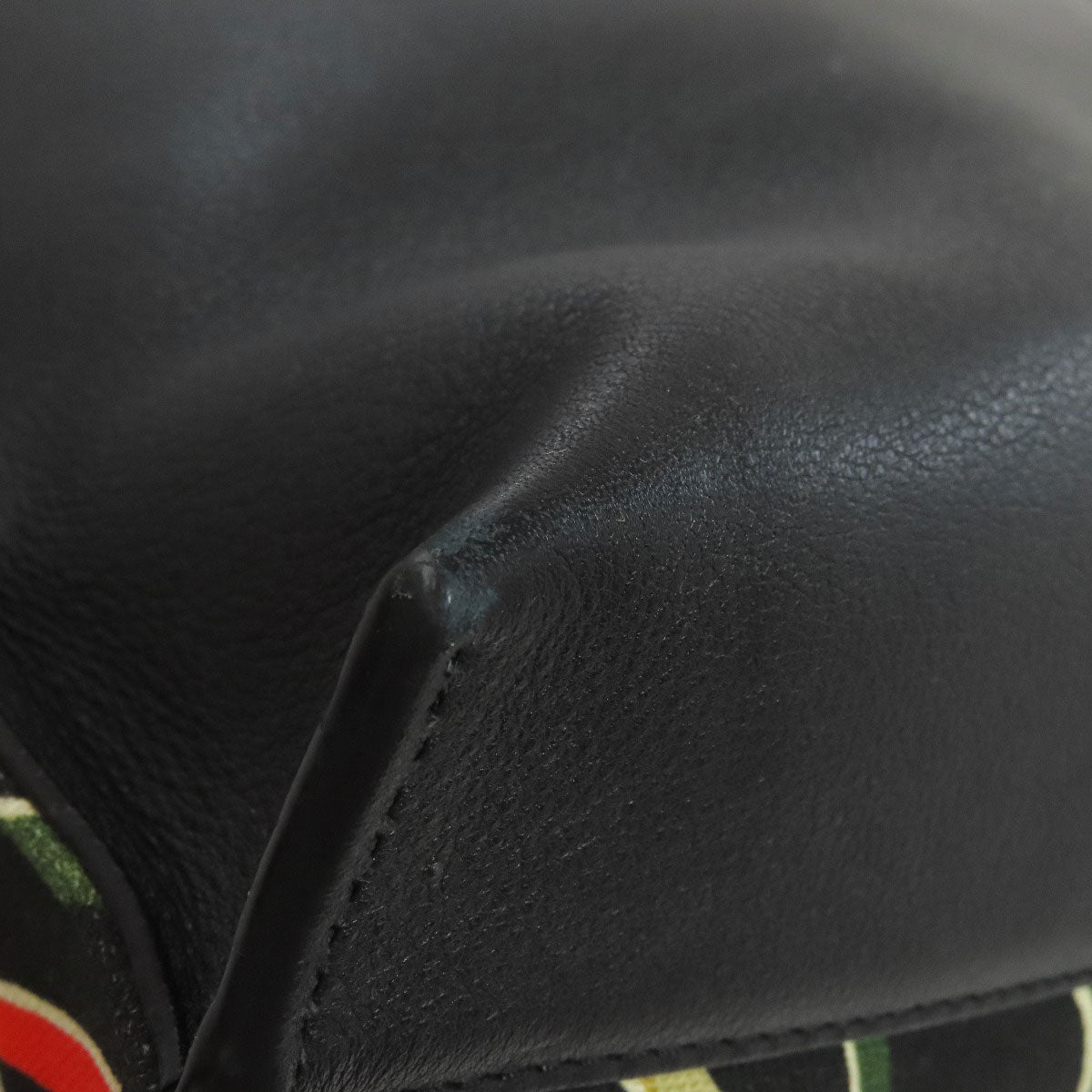 LOEWE Shoulder Bag canvas black Paula's Ibiza Flag Bag T-Messenger