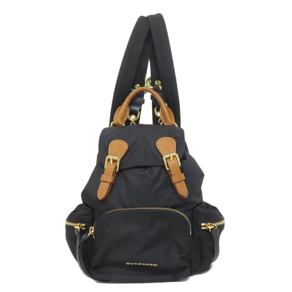 BURBERRY Backpack Nylon black logo – My True Luxe