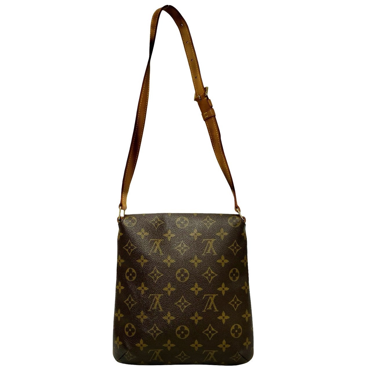LOUIS VUITTON Shoulder Bag M51258 Leather, PVC Brown Monogram Musette Salsa Women Used Authentic