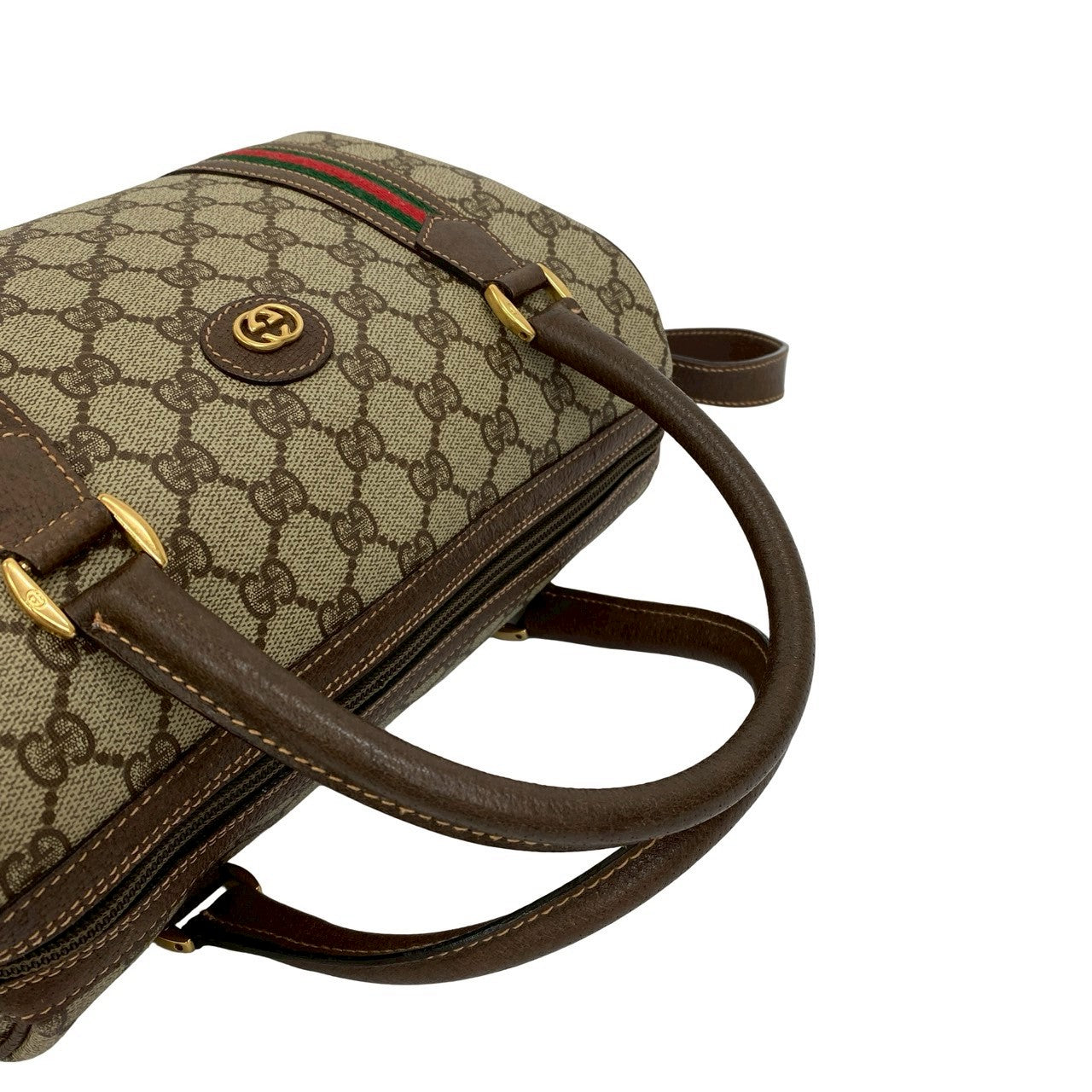 GUCCI Shoulder Bag leather Brown Sherry line
