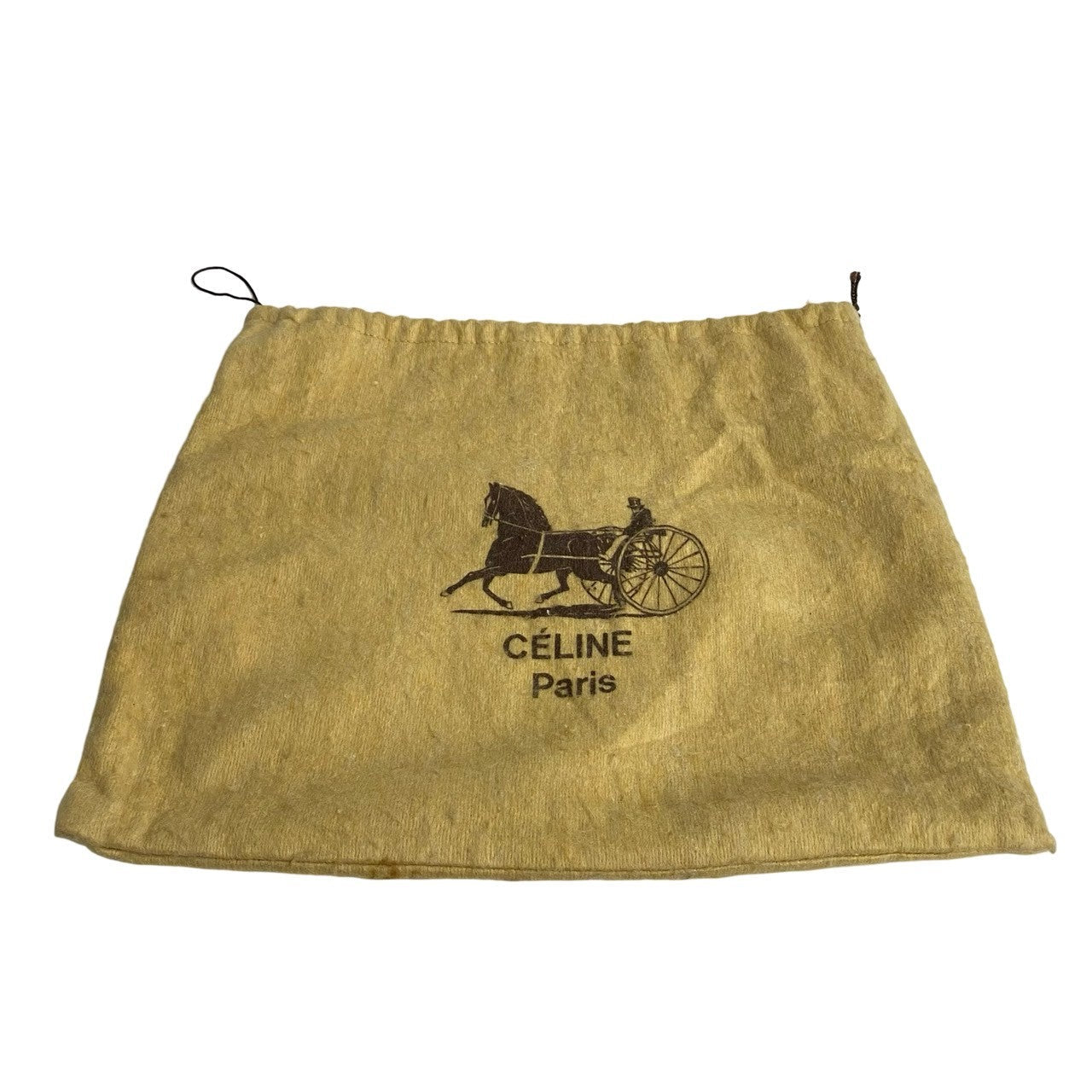 CELINE Shoulder Bag Calfskin, Leather wine-red Carriage Metal Women Used Authentic