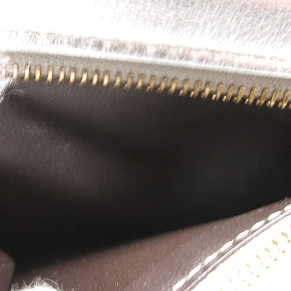 FENDI Bifold Wallet 8M0468 leather Silver
