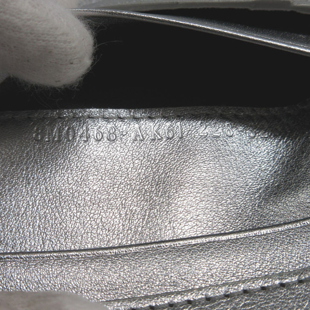 FENDI Bifold Wallet 8M0468 leather Silver