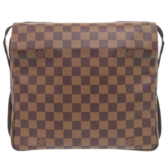 LOUIS VUITTON Shoulder Bag N45255 Damier canvas Brown Damier Naviglio mens Used Authentic