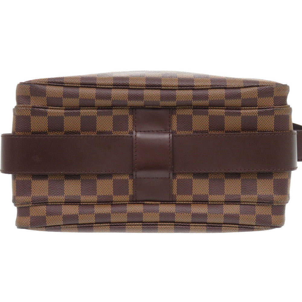 LOUIS VUITTON Shoulder Bag N45255 Damier canvas Brown Damier Naviglio mens Used Authentic
