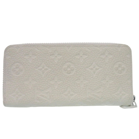LOUIS VUITTON Long Wallet Purse M80337 leather white Zippy wallet Monogram Vertical LV Friends unisex(Unisex) Used Authentic