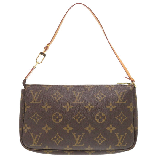 LOUIS VUITTON Pouch M51980 Monogram canvas, leather Brown Monogram Pochette Accessoires