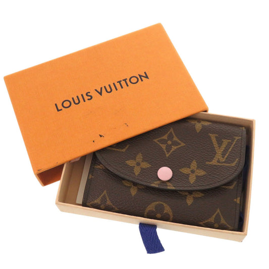 LOUIS VUITTON Bifold Wallet M62361 Monogram canvas Brown Monogram Portomone Rosary Women Used Authentic