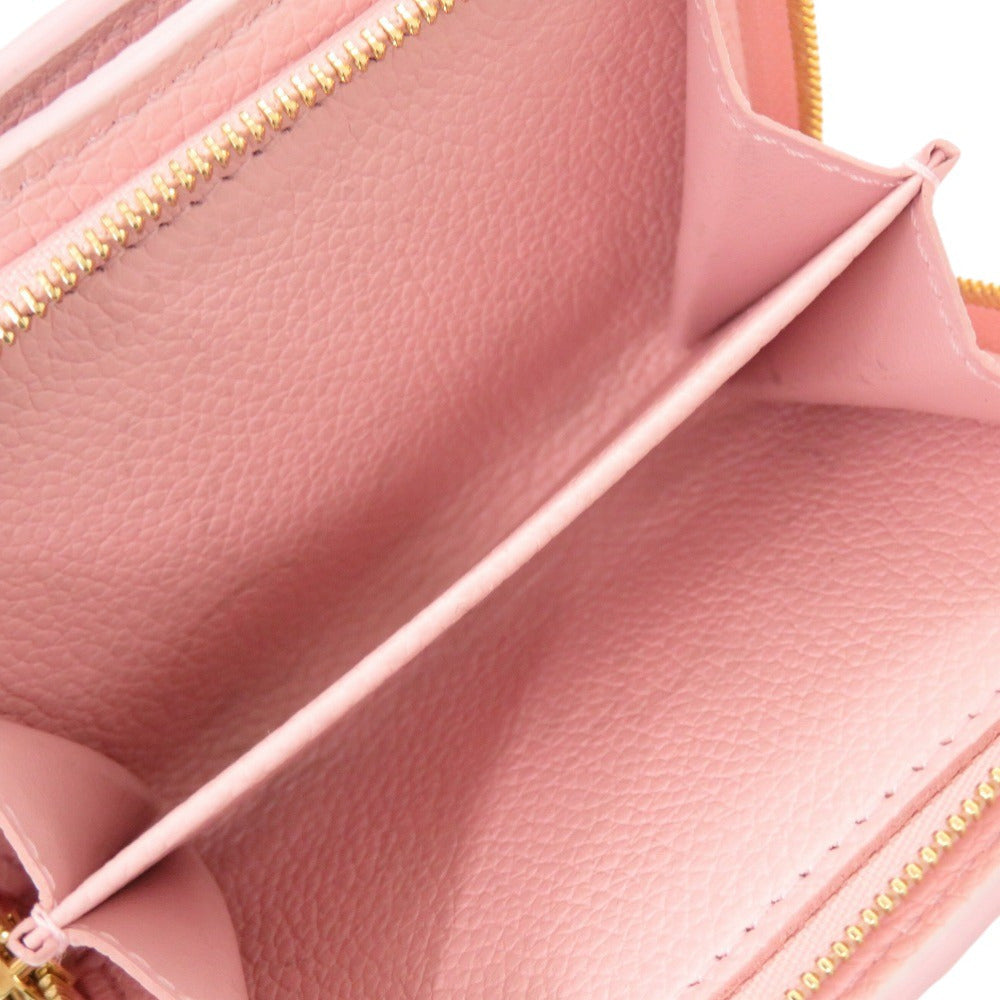LOUIS VUITTON Bifold Wallet M81529 Monogram Ann Platt Light pink Monogram Unplant Portefeuille Claire Women Used Authentic