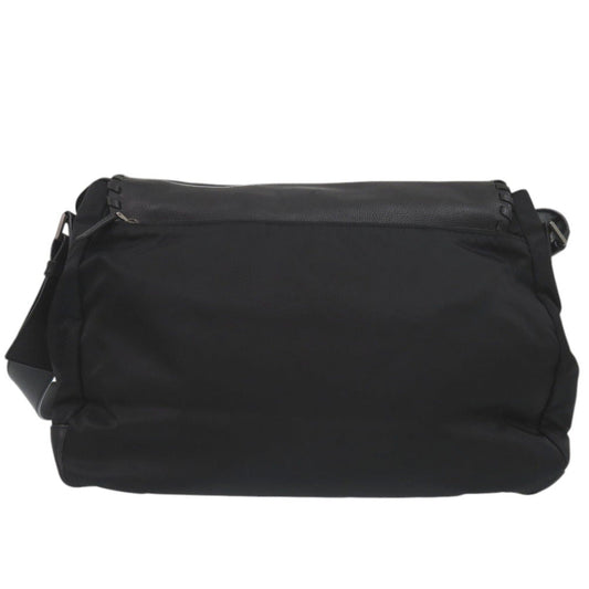 PRADA Shoulder Bag BT0582  leather NERO Crossbody messenger bag mens Used Authentic