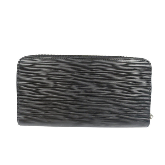 LOUIS VUITTON Long Wallet Purse M61857 Epi Leather Noir Zip Around Epi Zippy wallet unisex(Unisex) Used Authentic