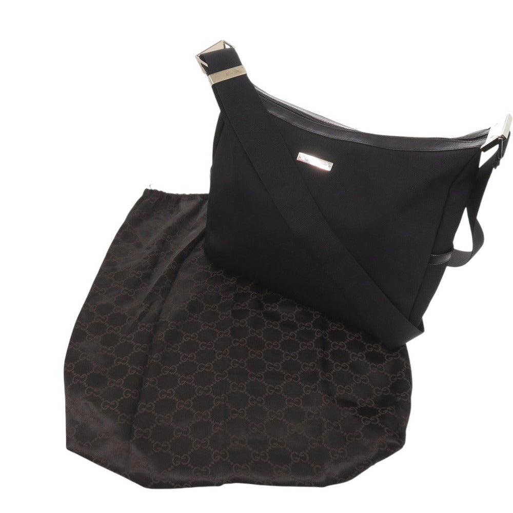 GUCCI Shoulder Bag Nylon black Women Used Authentic