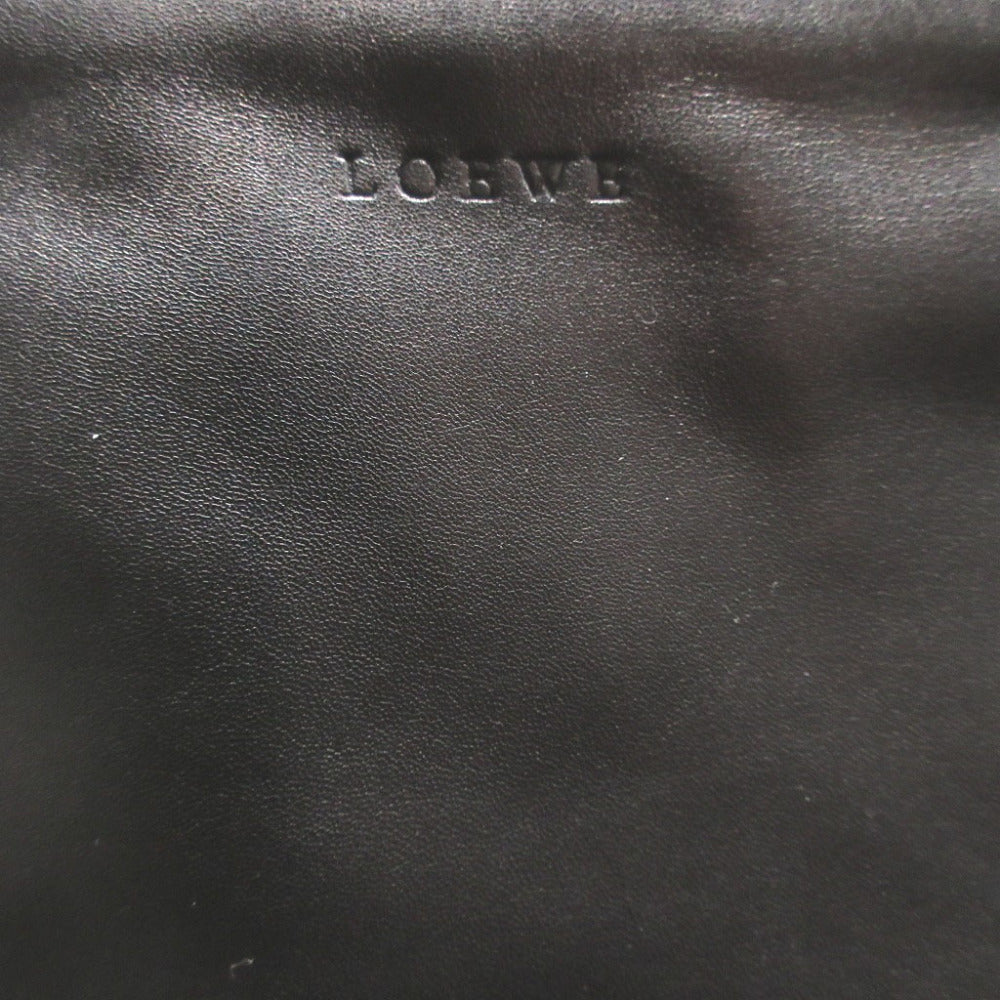 LOEWE Pouch Lamb fur, leather black