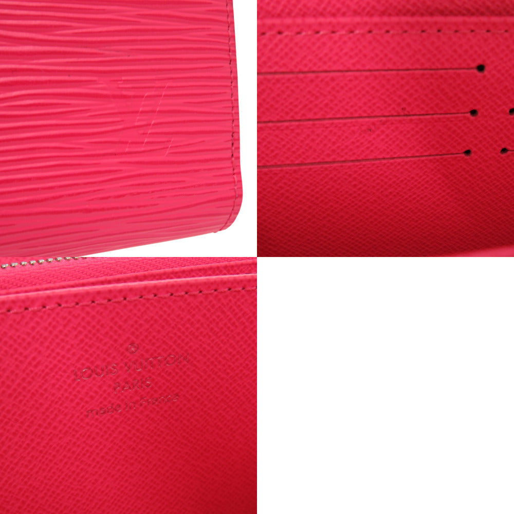 LOUIS VUITTON Long Wallet Purse M80113 Epi Leather pink Round Zip Wallet Zippy Wallet Women Used Authentic