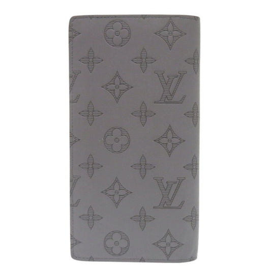 LOUIS VUITTON Long Wallet Purse M81335 Monogram canvas Monogram canvas gray Portefeuille Plaza Women Used Authentic