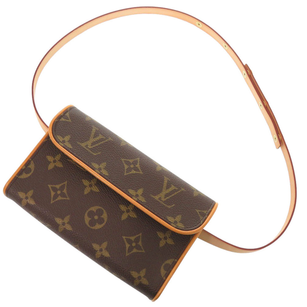 LOUIS VUITTON Waist bag M51855 Monogram canvas Brown Monogram Pochette Florentine Women Used Authentic
