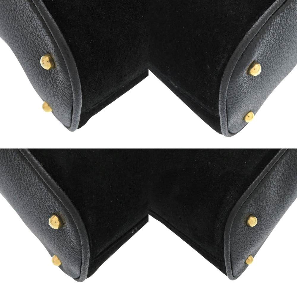 GUCCI Handbag Suede, Bamboo black Bamboo