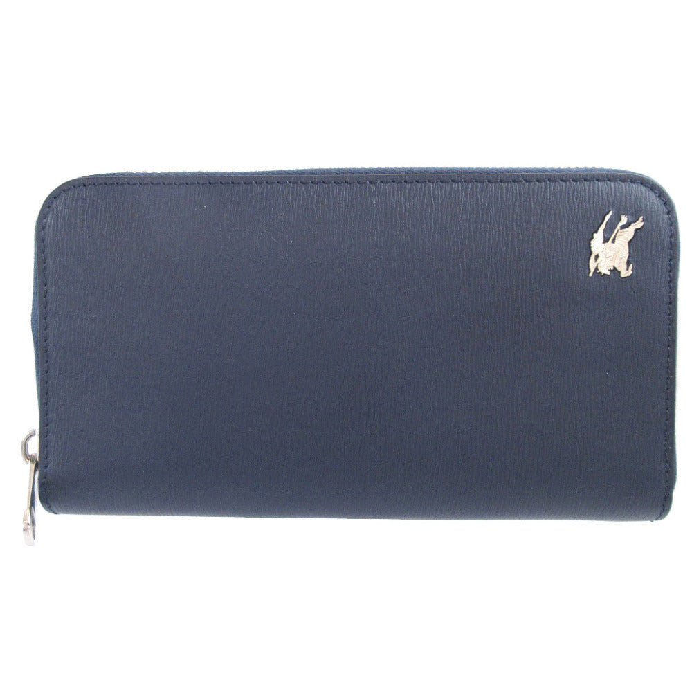 BURBERRY Long Wallet Purse 8006002 leather Navy