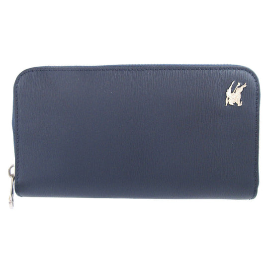BURBERRY Long Wallet Purse 8006002 leather Navy