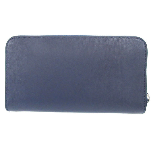 BURBERRY Long Wallet Purse 8006002 leather Navy