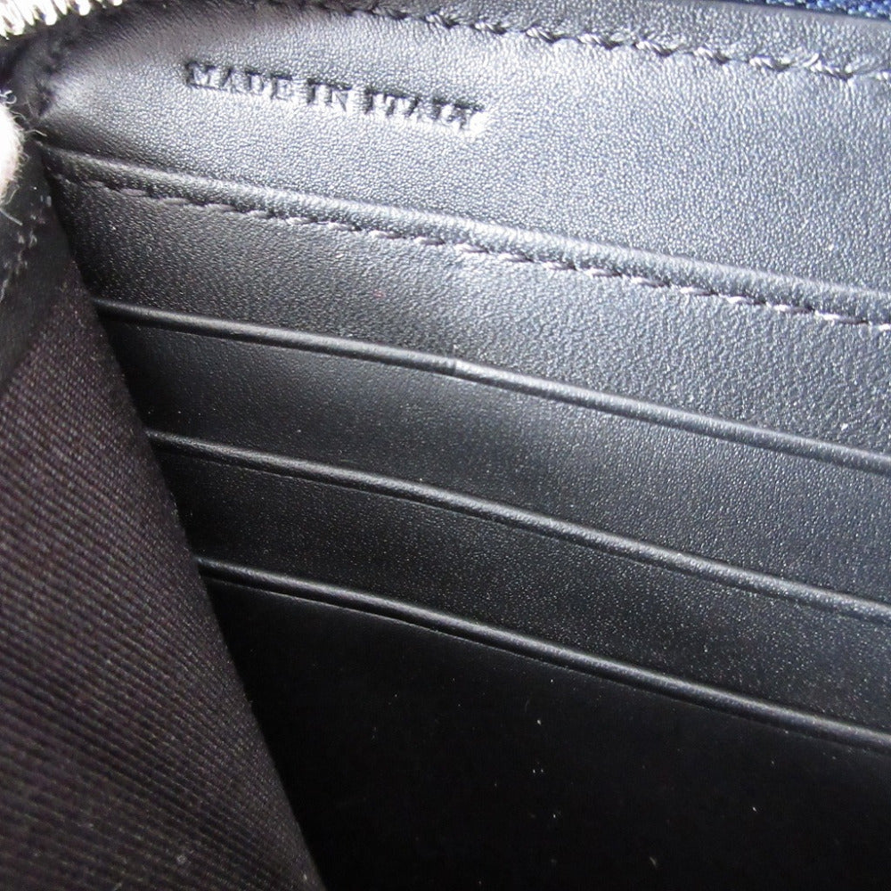 BURBERRY Long Wallet Purse 8006002 leather Navy