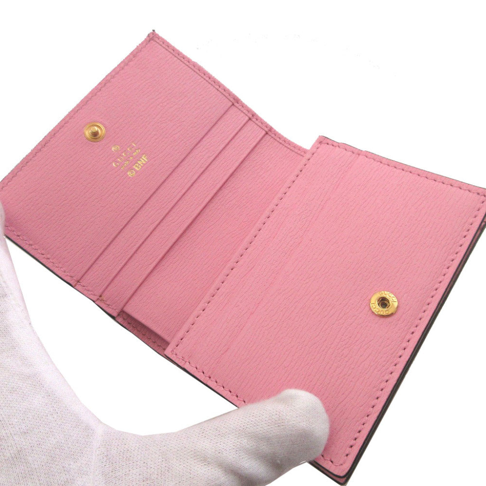 GUCCI Bifold Wallet 701009 leather pink