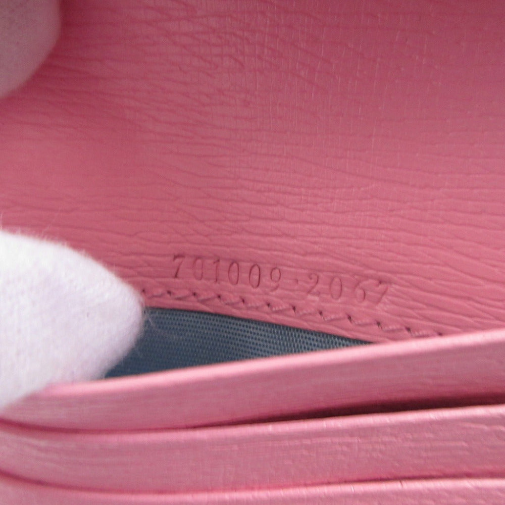 GUCCI Bifold Wallet 701009 leather pink