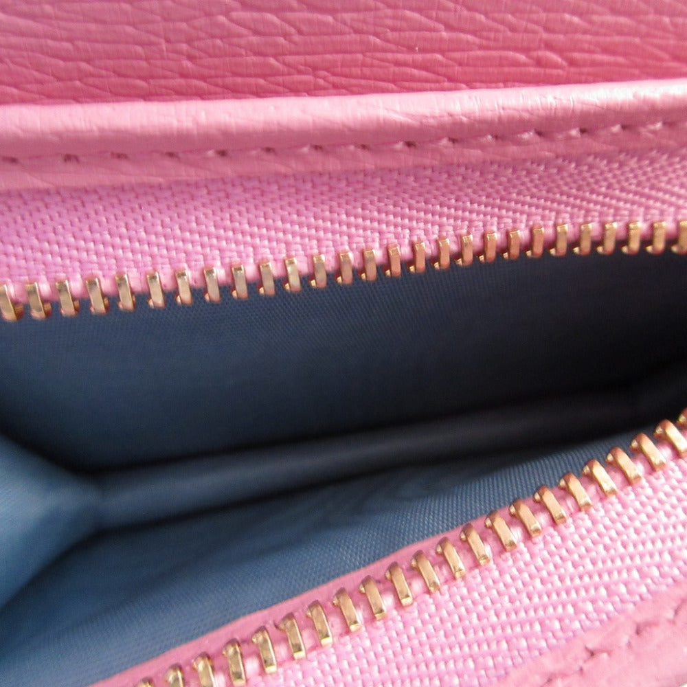 GUCCI Bifold Wallet 701009 leather pink